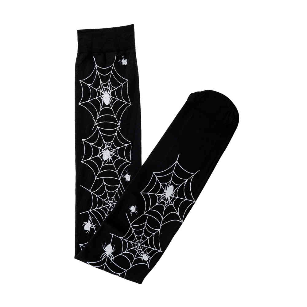 Banned - SPIDERS Overknee socks - Black